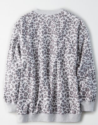 Женские худи American Eagle AE Fleece Oversized Vintage Crew Neck Sweatshirt — фото 4