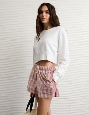 AE Plaid Boxer Sleep Short