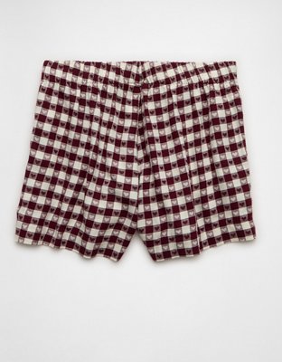 AE Flannel Boxer Sleep Shorts