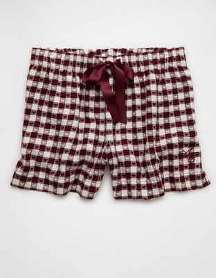AE Flannel Boxer Sleep Shorts