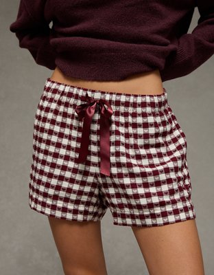 AE Flannel Boxer Sleep Shorts