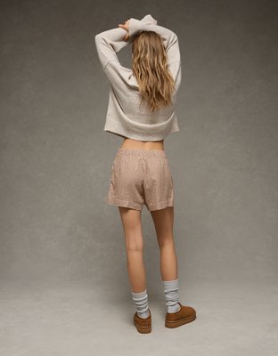 AE Flannel Boxer Sleep Short