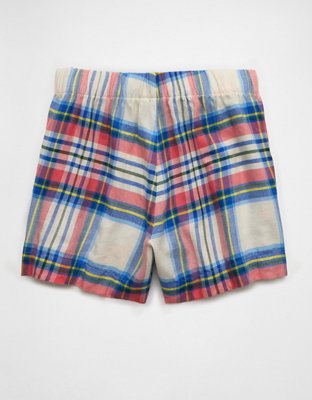 AE Flannel Boxer Sleep Shorts