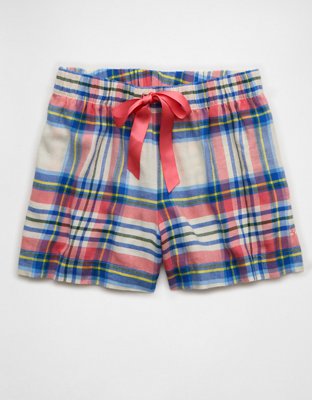 AE Flannel Boxer Sleep Shorts