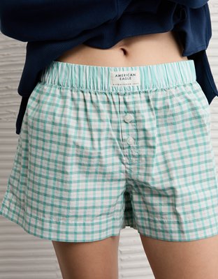 AE Plaid Boxer Sleep Short