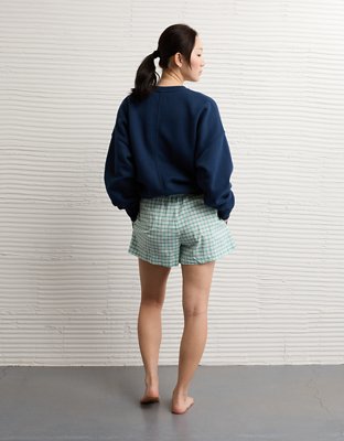Plaid Shorts für den Sommer Y2k Kleidung Casual Elastic Mid Waist Lounge Shorts