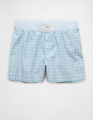 AE Plaid Boxer Sleep Short