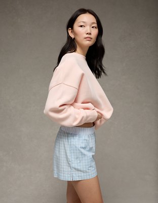 AE Plaid Boxer Sleep Short