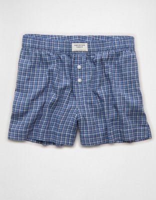 AE Flannel Boxer Sleep Shorts