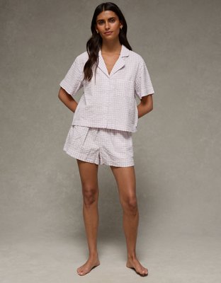 AE Seersucker PJ Shorts