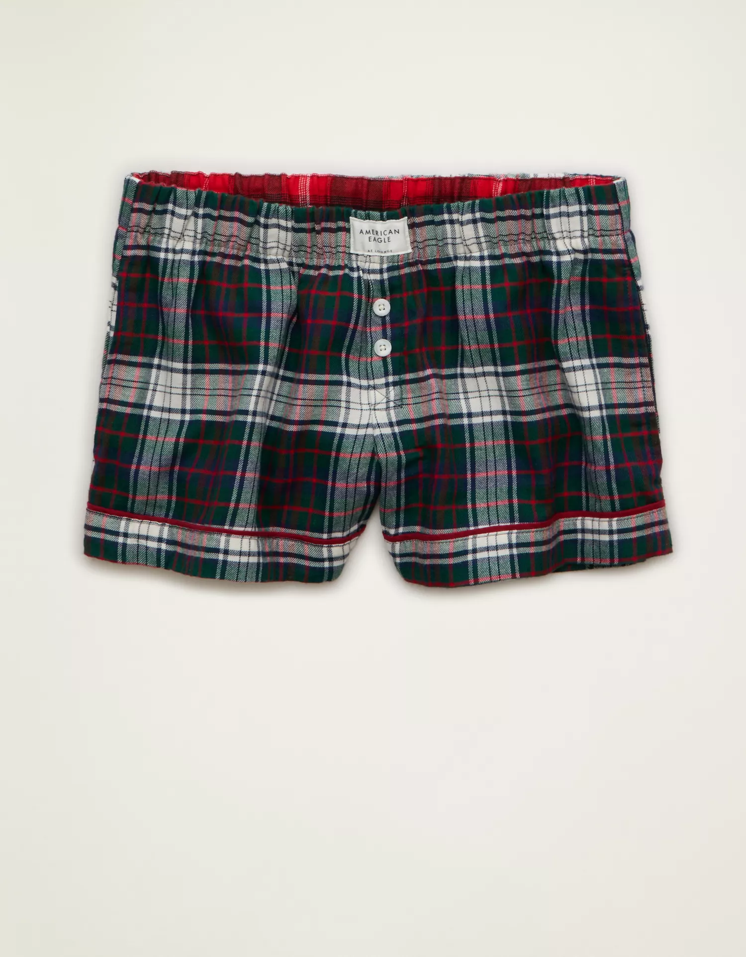 AE Slow Morning Flannel PJ Shorts