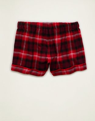 AE Slow Morning Flannel PJ Shorts
