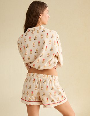 AE Slow Morning Flannel PJ Shorts 