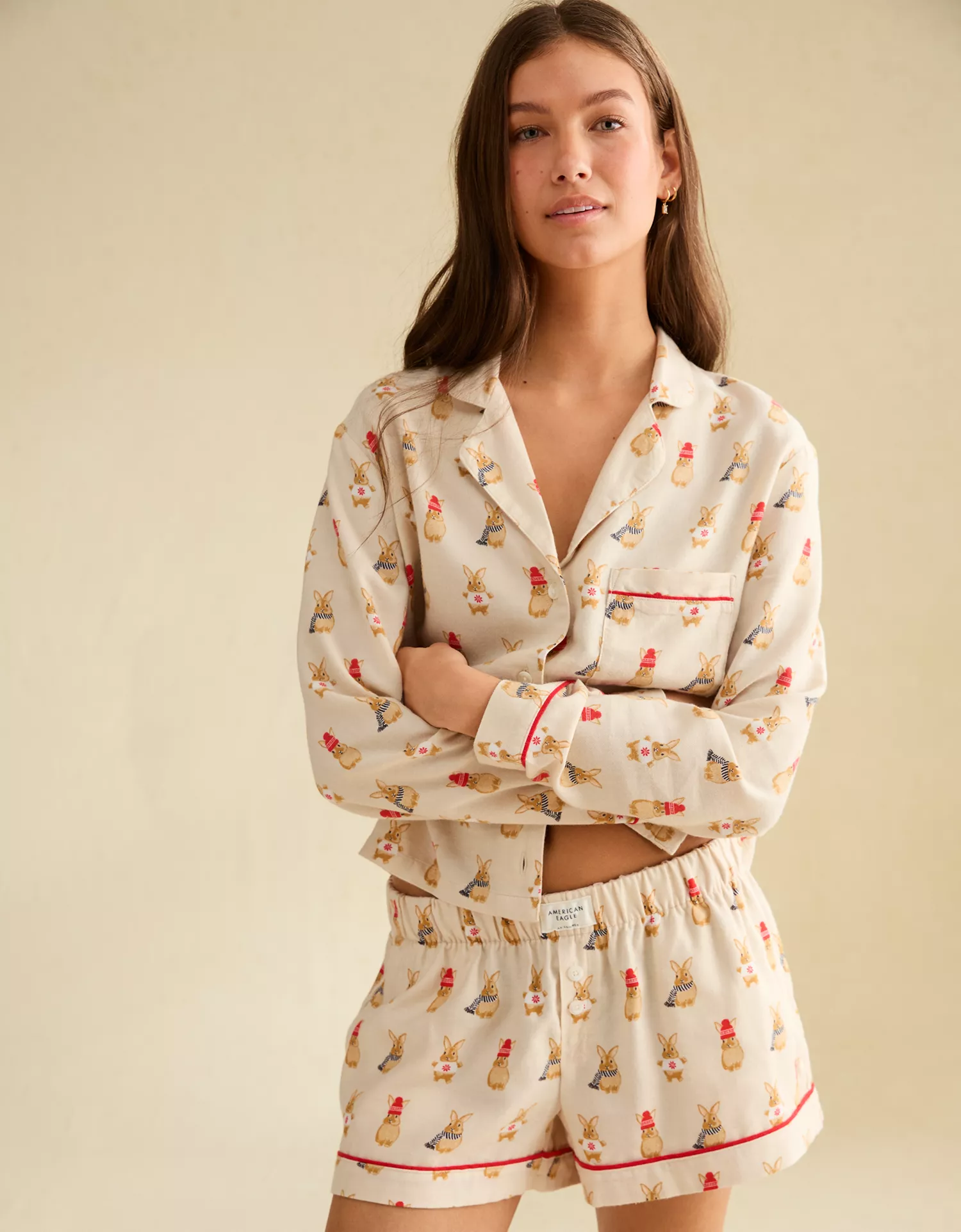 AE Slow Morning Flannel PJ Shorts - thumbnail 5