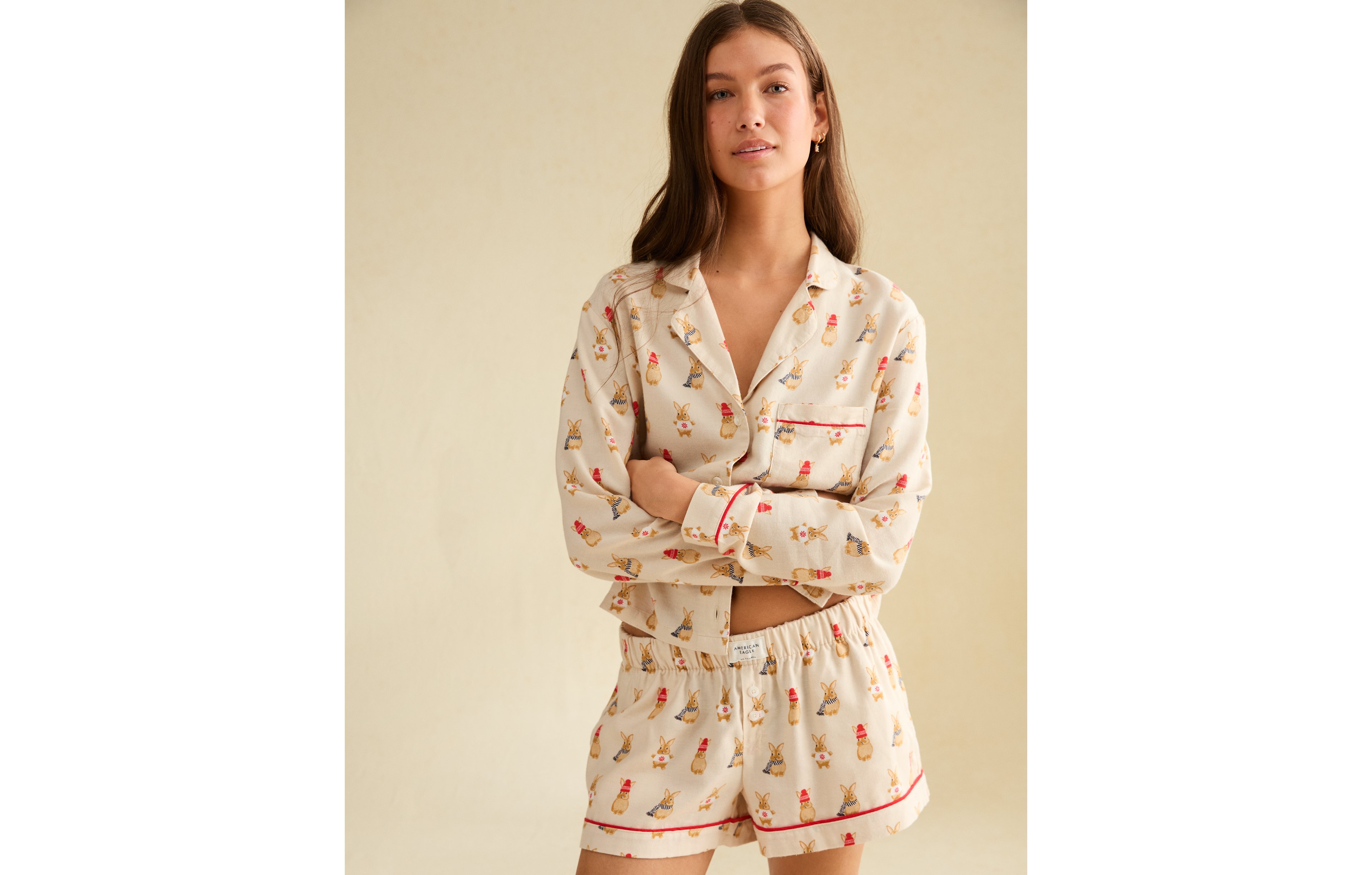 AE Slow Morning Flannel PJ Shorts