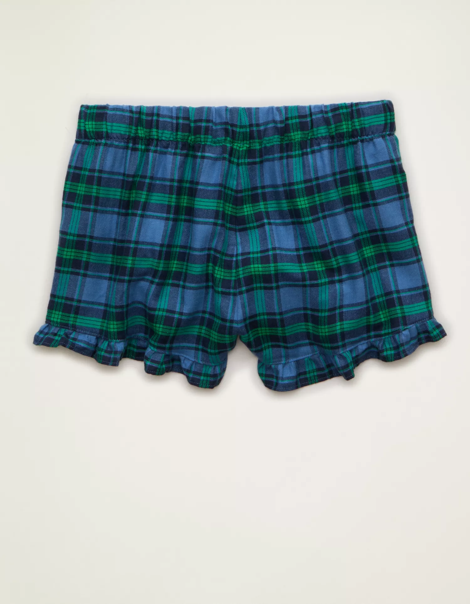 AE Ruffle Flannel Boxer Shorts - thumbnail 2