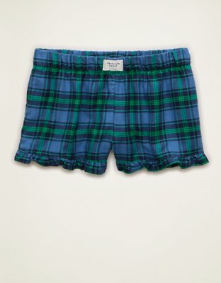 AE Ruffle Flannel Boxer Shorts