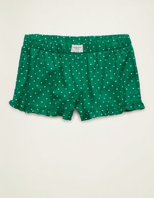 AE Ruffle Flannel Boxer Shorts