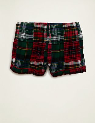 AE Slow Morning Flannel PJ Shorts
