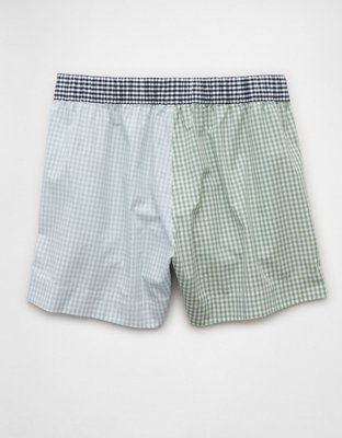 AE Gingham Colorblock Boxer Sleep Short