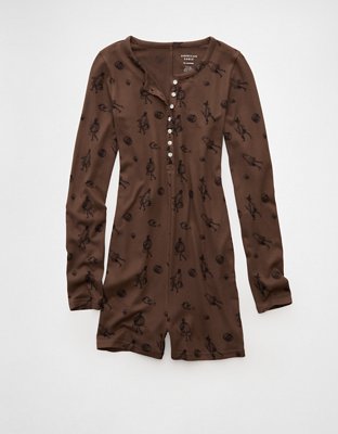 AE Skeleton Luxe Plush Romper