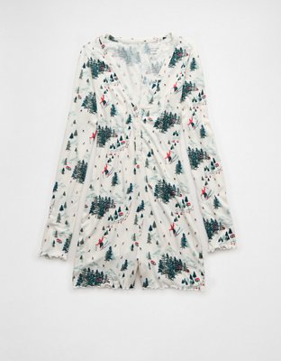 AE Luxe Plush Holiday PJ Set