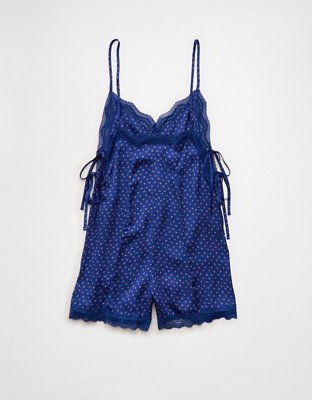 AE Satin Lace Lounge Romper