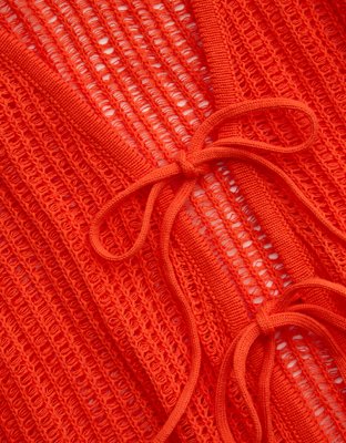 Aerie Crochet Maxi Cape