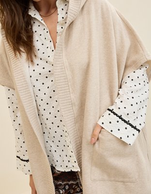 Aerie Hooded Fleece Cape