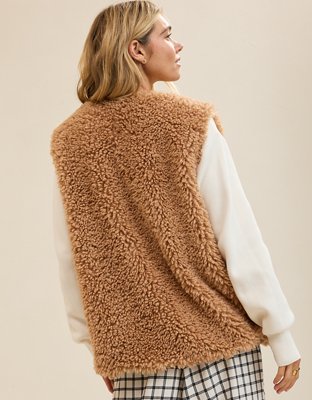 Aerie Faux Fur Vest