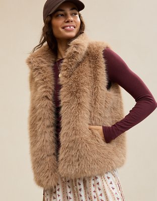 Aerie Fur Vest