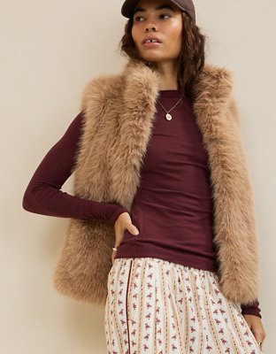 Aerie Fur Vest