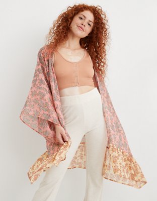Aerie Ruffle Bottom Cape