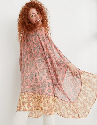 Aerie Ruffle Bottom Cape