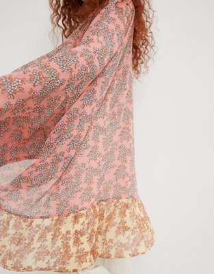 Aerie Ruffle Bottom Cape