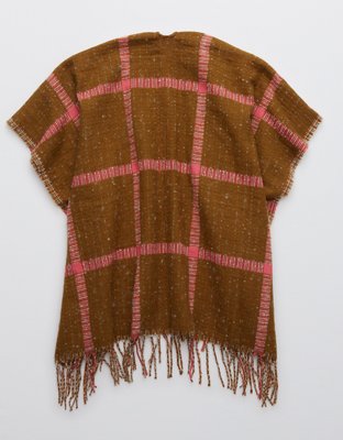 Женские свитеры Aerie Boucle Fringe Cape — фото 4