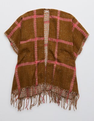 Женские свитеры Aerie Boucle Fringe Cape — фото 3