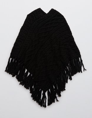 Aerie Cable Pullover Poncho