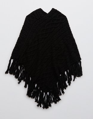 Aerie Cable Pullover Poncho