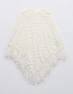 Aerie Cable Pullover Poncho