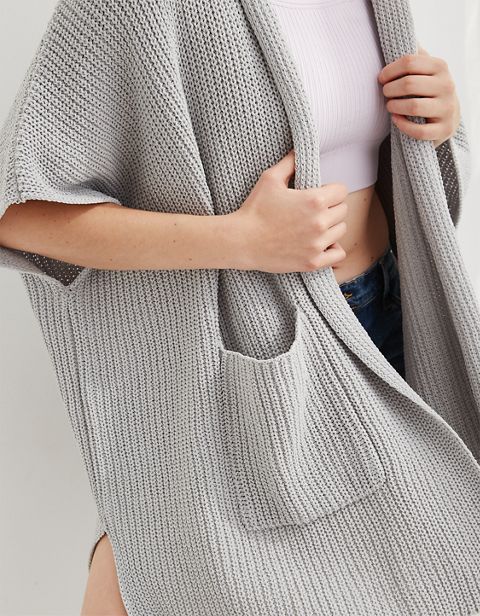 Женские свитеры Aerie Ribbed Hooded Sweater Cape