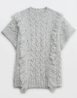 Женские свитеры Aerie Fringe Cable Pullover — фото 3