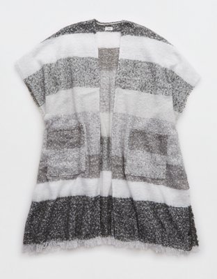 Женские свитеры Aerie Maxi Striped Cape — фото 3