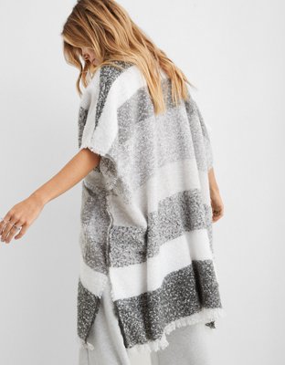 Женские свитеры Aerie Maxi Striped Cape — фото 2