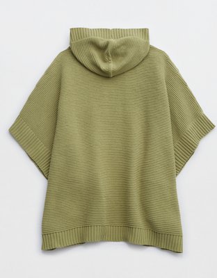 Aerie Hooded Sweater Poncho