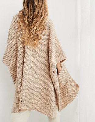 Aerie Ribbed Sweater Cape