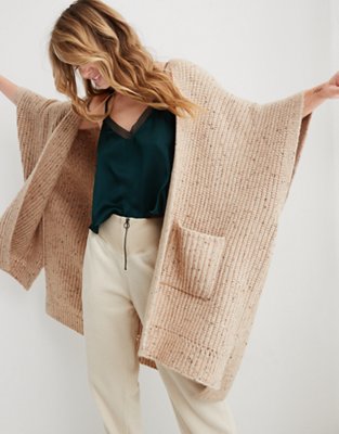 Aerie Ribbed Sweater Cape