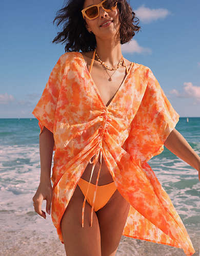 Aerie Front Ruched Cover Up