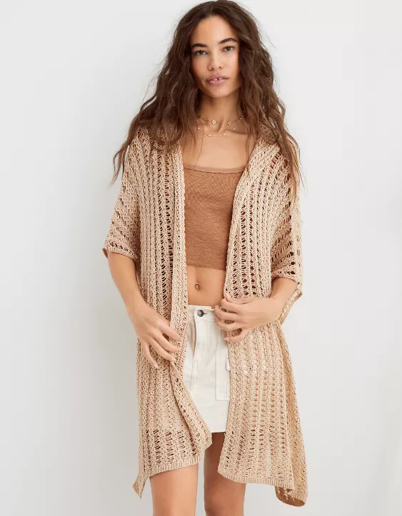 Aerie Hooded Sweater Cape
