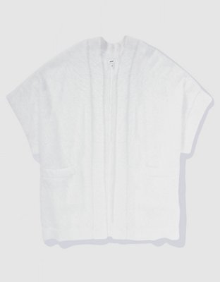 Aerie Fuzzy Sweater Cape